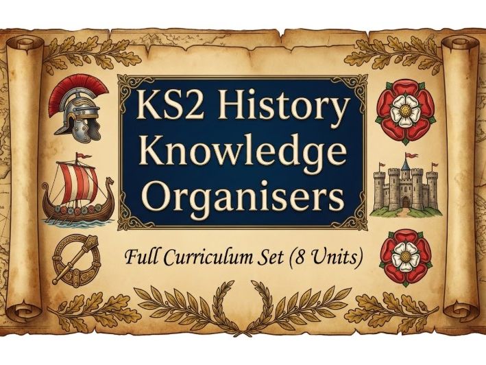KS2 History Knowledge Organisers Bundle (8 Units – Full Curriculum Coverage)