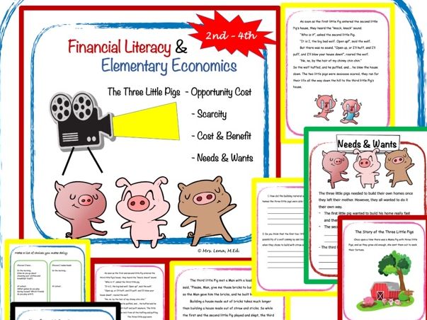 Financial Literacy  - Featuring: The Three Little Pigs