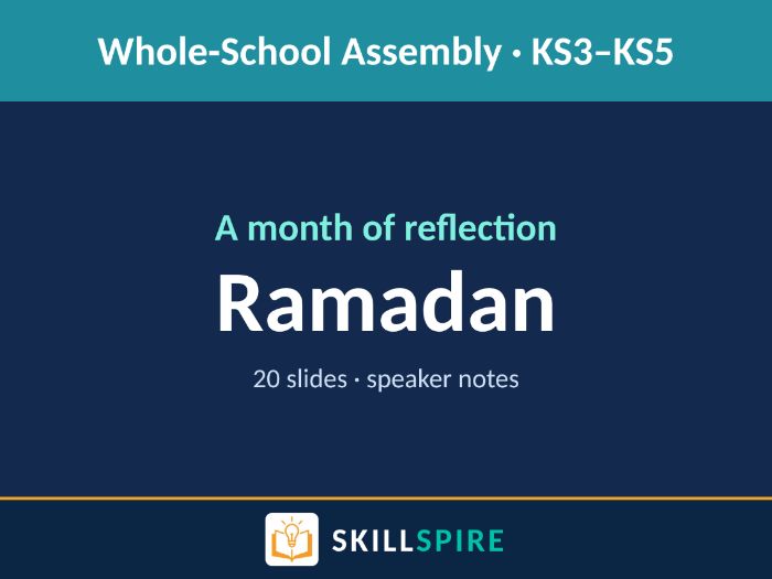 Ramadan 2026 Assembly (KS3–KS5) | 20-Slide PowerPoint with Speaker Notes