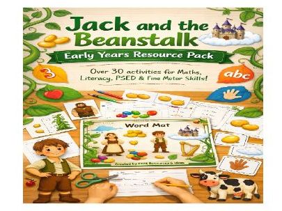 EYFS Jack & the Beanstalk-PSED-Literacy-Maths-Fine Motor- 40+ Pages