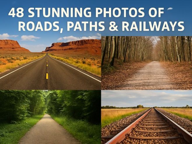 48 Stunning Photos of Roads, Paths & Railways