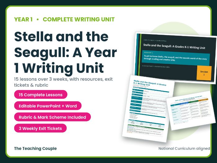 Stella and the Seagull: A Year 1 Writing Unit | Year 1 English Unit