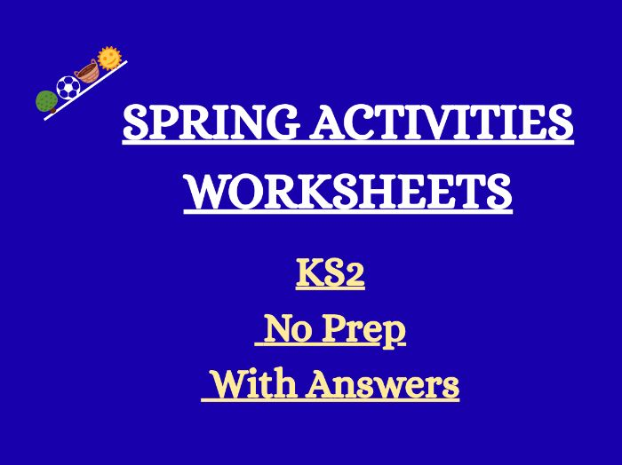 Spring Activities Worksheets KS2 | Reading Comprehension, Writing & Grammar | With Answers