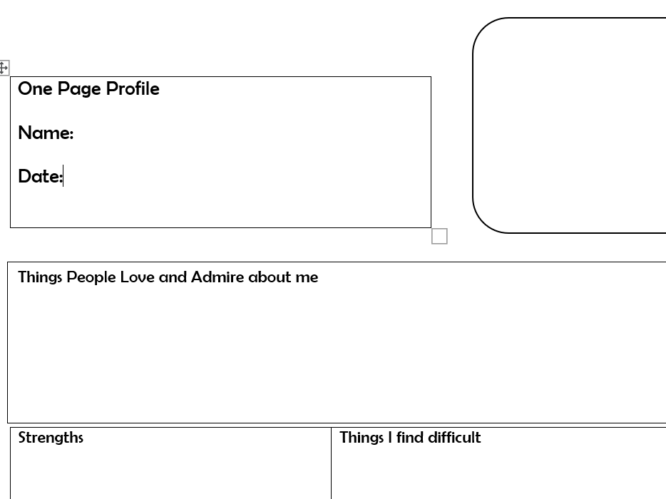 One Page Profile