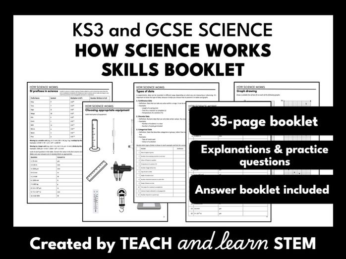How Science Works Skills Booklet | Explanations & Questions | KS3 | GCSE