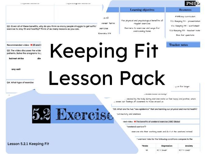 5.2.1 Keeping Fit Lesson Pack