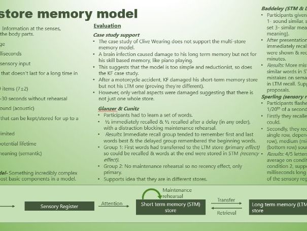 AQA A level Psychology, memory revision powerpoint