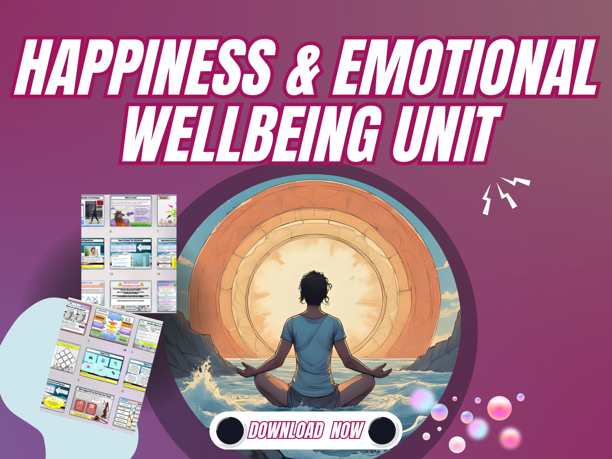 Happiness and emotional wellbeing PSHE lessons KS3 KS4