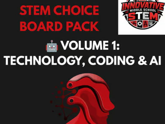 Coding & AI STEM Choice Board Pack