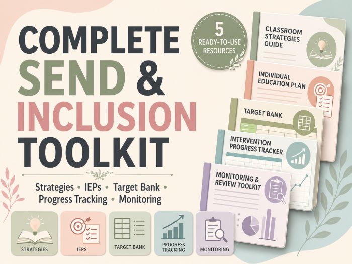 Complete SEND & Inclusion Toolkit Bundle | IEPs, Target Bank, Classroom Strategies & Trackers