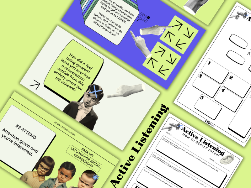 Active Listening Lesson /Activity - SEL - Communication Skills for Teens