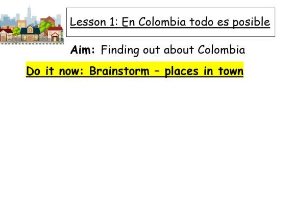 Module 6 -Mi barrio y yo - En Colombia todo el posible- Spanish GCSE new spec 2024