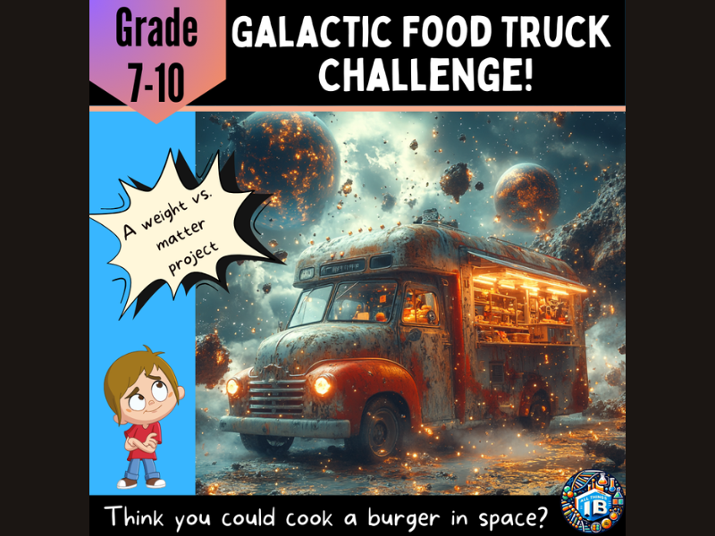 Mass vs Weight Physics STEAM Project Galactic Food Truck Challenge (Grades 7–9)