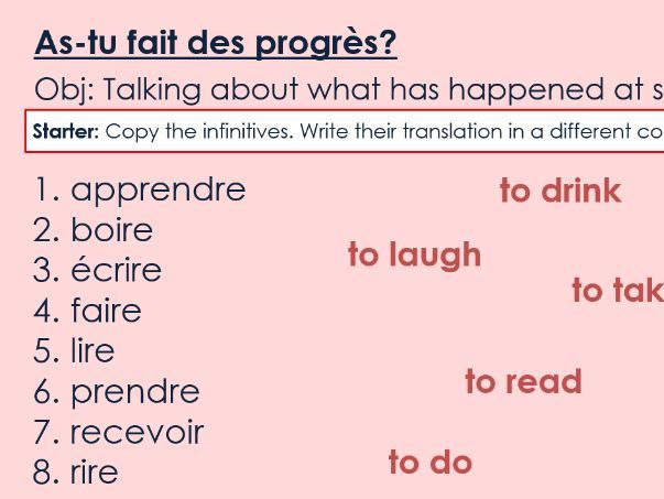 NEW 2026 GCSE French. Foundation/ Vert. Module 3: Unit 3. As-tu fait des progrès?