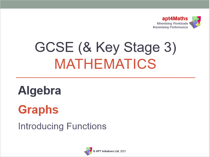 apt4Maths: INTRODUCING FUNCTIONS PowerPoint for GCSE Maths (Lesson 1 of ...