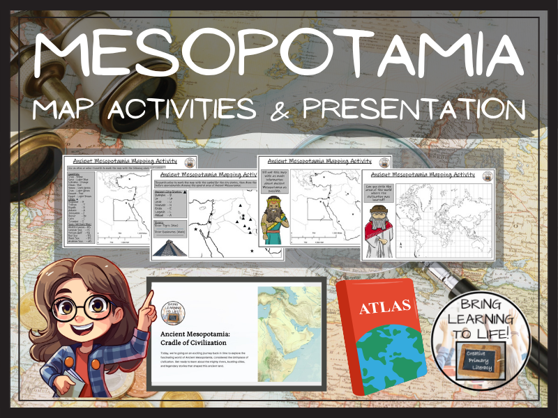 Ancient Mesopotamia Map Activities and Presentation