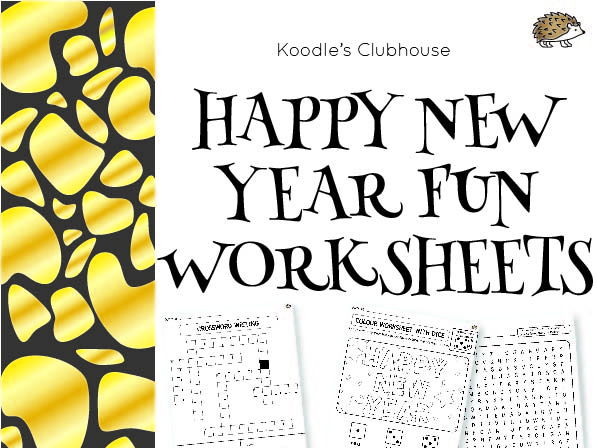 Happy new year fun worksheets