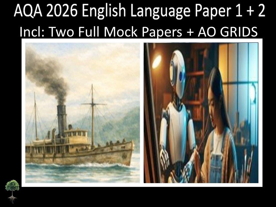AQA 2026 English Language Paper 1 + 2 Mocks | AO GRIDS
