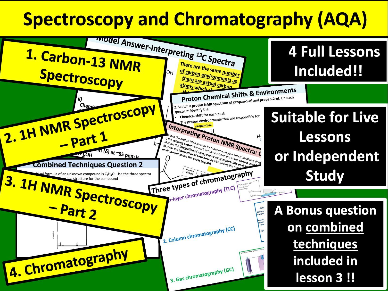 NMR Spectroscopy and Chromatography