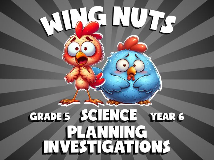 Planning Investigations WING NUTS Science Game | No-Prep Year 6 Review Activity