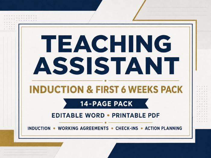 Teaching Assistant First 6 Weeks Pack