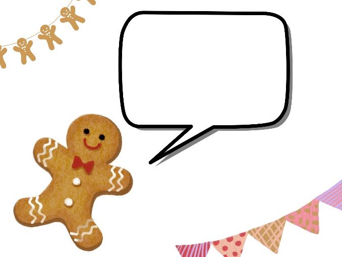 Gingerbread Man Writing Sheet – Speech Bubble Activity