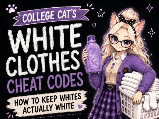 White Clothes Laundry Guide | Life Skills Clothing Care PDF for Teens