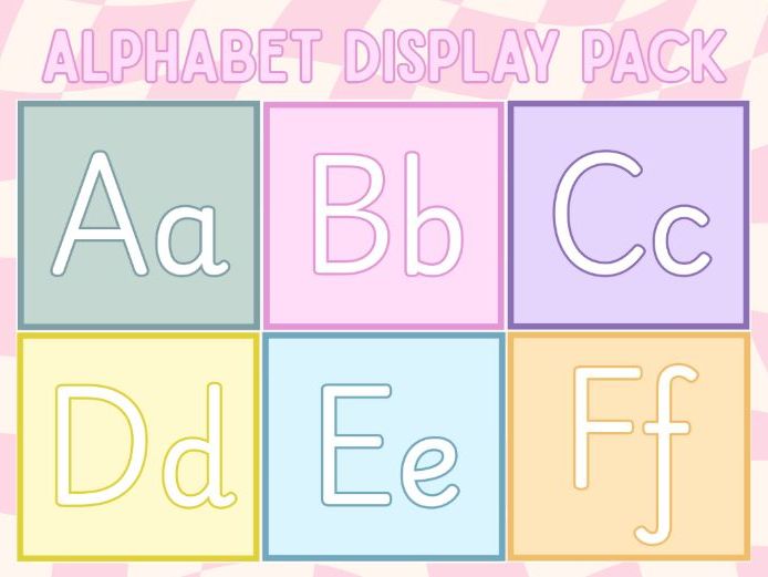 Alphabet Display Pack