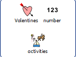 Valentines number activities