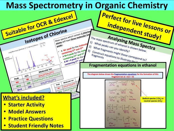 AS Chemistry: Mass Spectrometry in Organic Chemistry