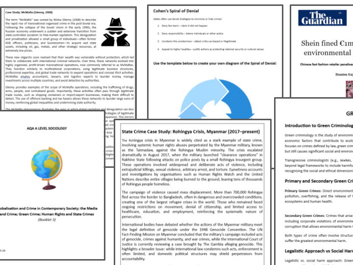 Crime Booklet 3: Media,  Globalisation & Crime
