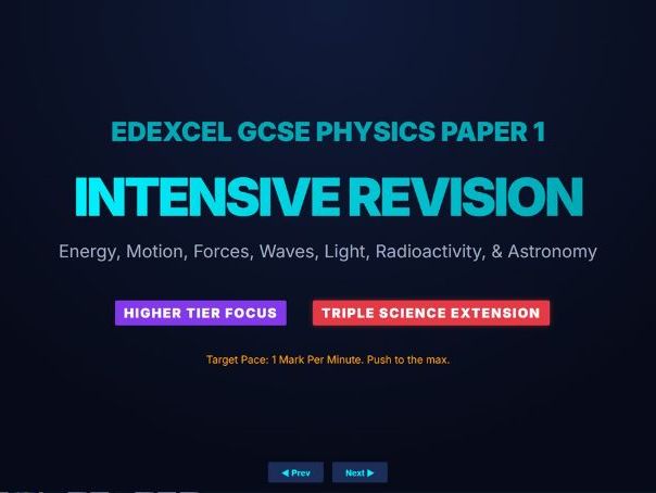 Edexcel Physics Paper 1: The Ultimate Revision Deck