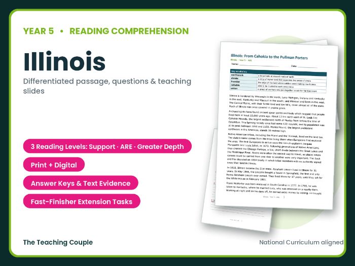Illinois Reading Comprehension | Year 5 (KS2)