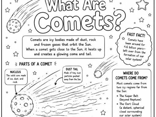 What Are Comets? Colouring Factsheet- Solar System Science
