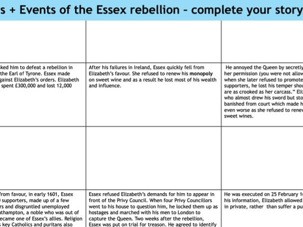 THE ESSEX REBELLION