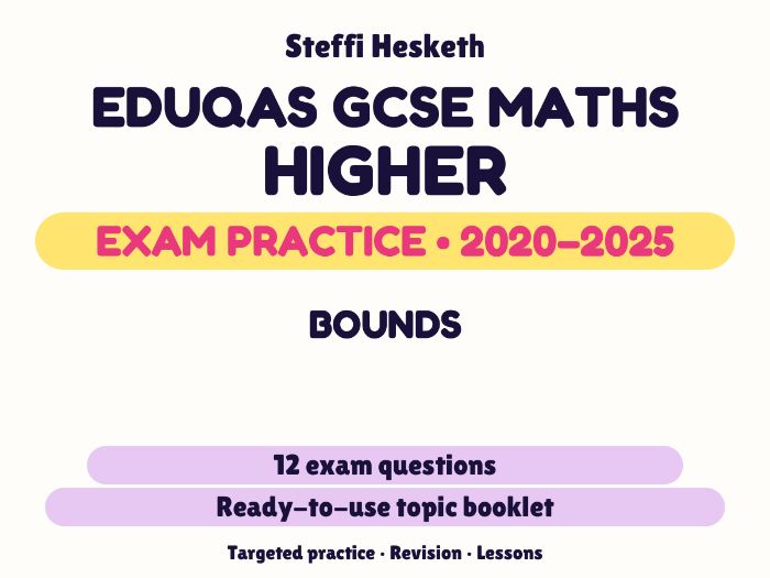 Eduqas GCSE Maths Higher: Bounds Exam Questions | 2020-2025