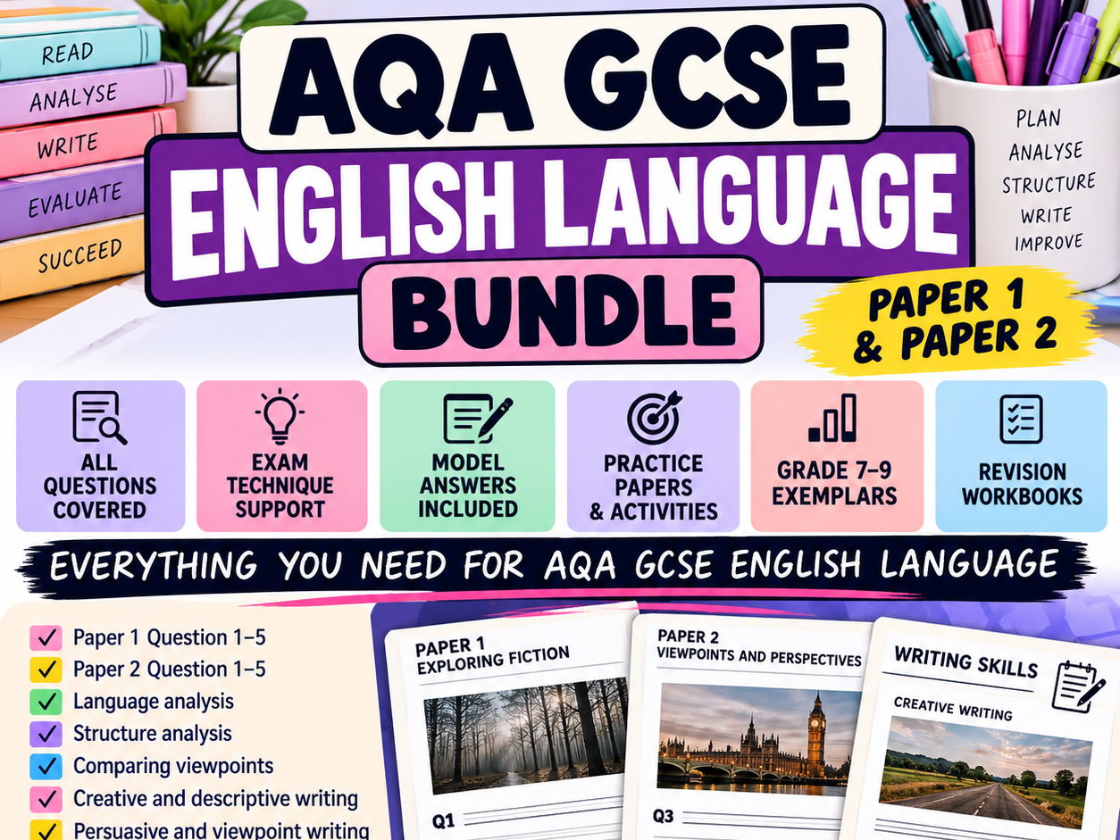 English Language GCSE AQA Bundle