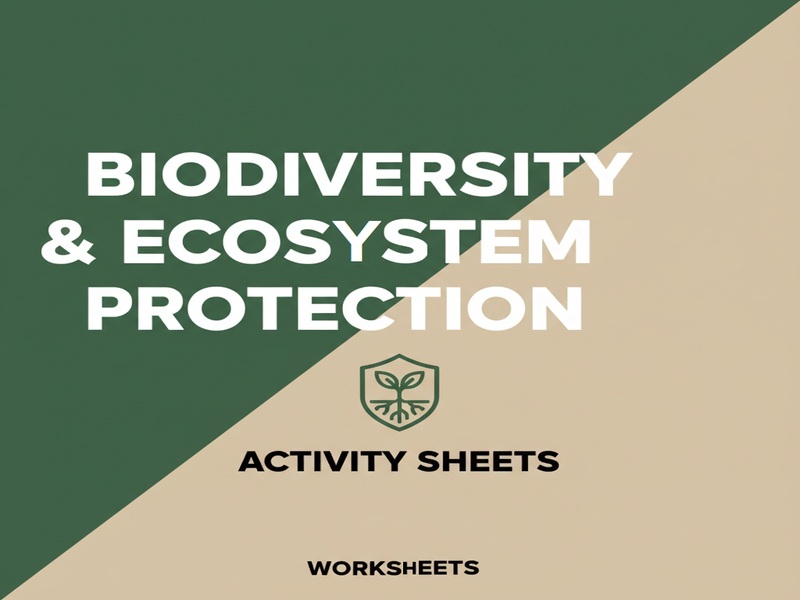 Biodiversity & Ecosystem Protection Activity Sheets
