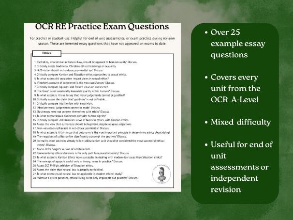 Ethics MEGA Essay Question Pack