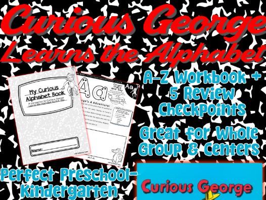 Curious George Learns the Alphabet | Alphabet Workbook | PreK-K Literacy