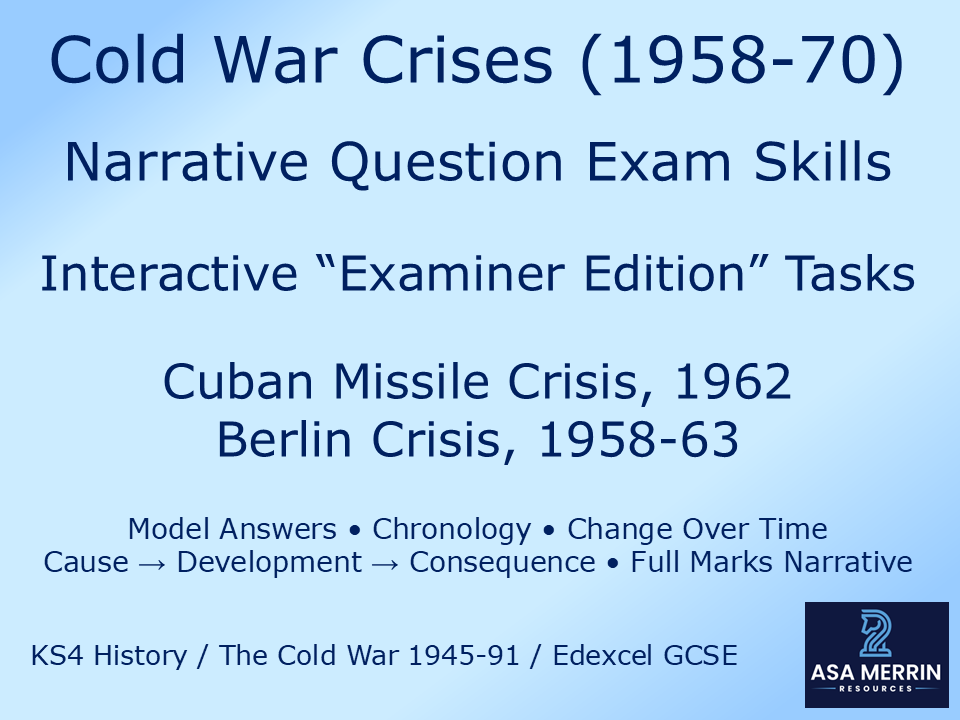 Cold War Crises (1958–71): Narrative Question Exam Skills – Interactive WWYD Tasks