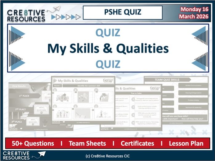 My Skills & Qualities End of Term KS2 Quiz