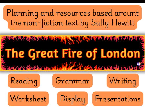 'The Great Fire of London' Year 2 English Planning and Resources