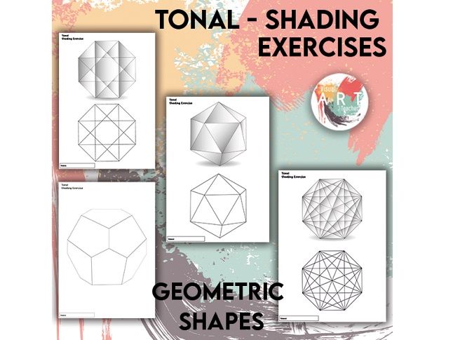 Tonal Shading Exercises - Geometric shapes
