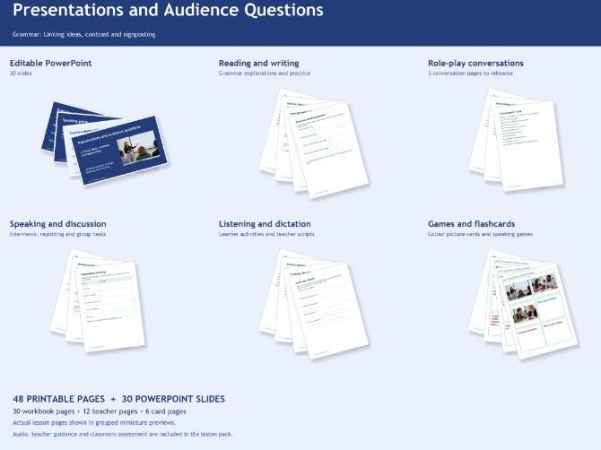 ESOL EAL Presentations And Linking Words