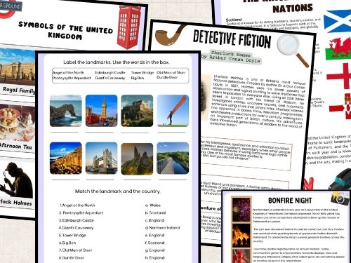 United Kingdom (UK) Unit Study | Geography, History, Culture, Food (Printable PDF)