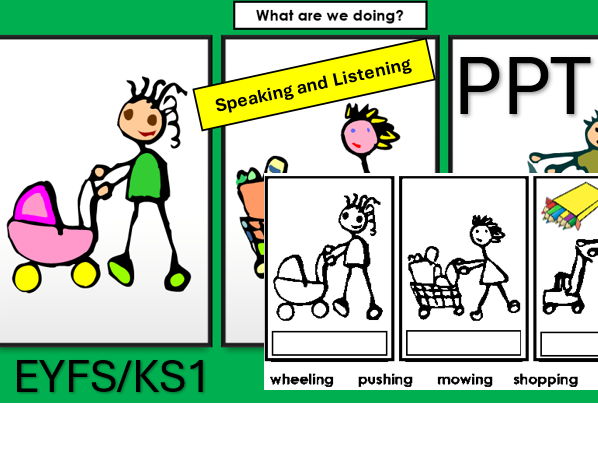 What are we Doing? Describing Words PPT