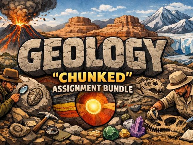 Geology "Chinked" Assignment Bundle (10 Assignments)