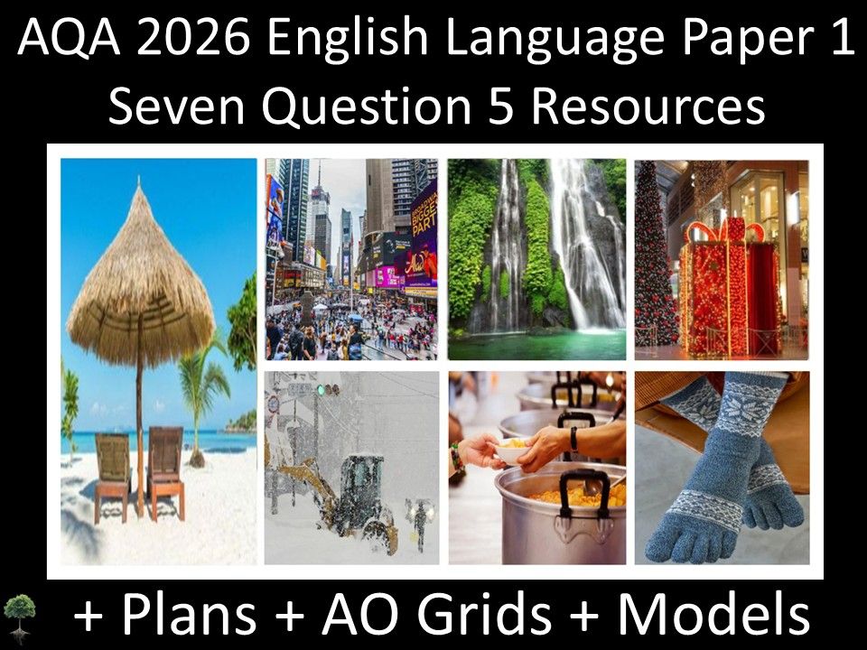 Seven Question 5 - 2026 AQA  English Language Paper 1 | Differentiated Support