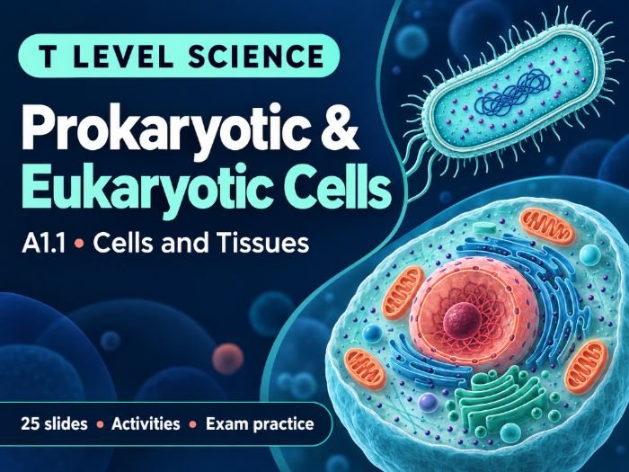 T Level Science - Biology: A1.1 Prokaryotic & Eukaryotic Cells